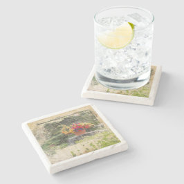 Posavasos de piedra para jardín