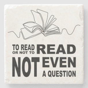 Posavasos De Piedra Para leer o no leer