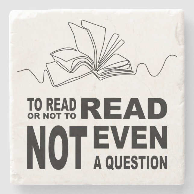 Posavasos De Piedra Para leer o no leer (Anverso)