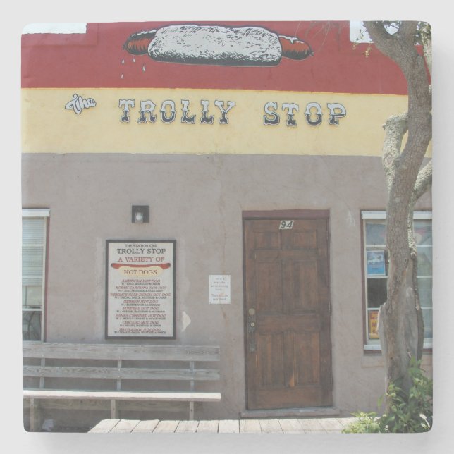 Posavasos De Piedra Parada de la carretilla (Anverso)