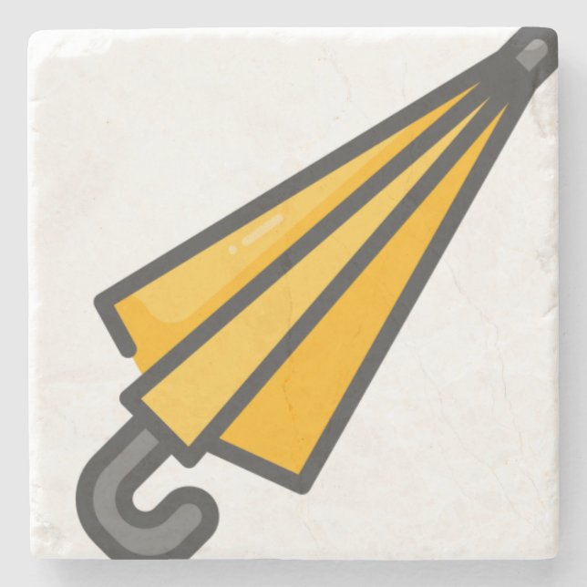 Posavasos De Piedra paraguas (Anverso)