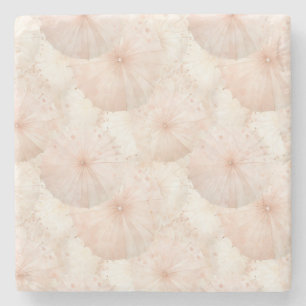 Posavasos De Piedra Paraguas Rosa Rubor