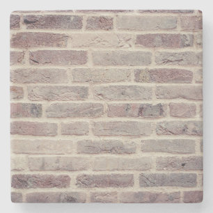 Posavasos De Piedra Pared de ladrillo marrón