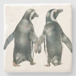 Posavasos De Piedra Pares africanos del pingüino