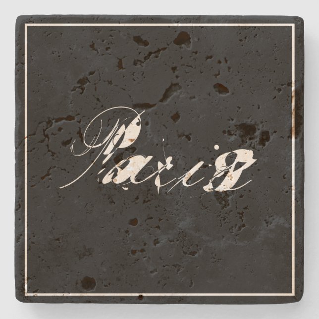 Posavasos De Piedra Paris (Anverso)