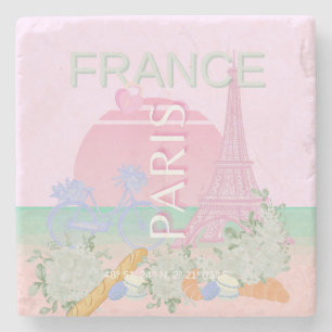 Posavasos De Piedra París, Francia, Viajes, Preppy, Pastel, Rosa