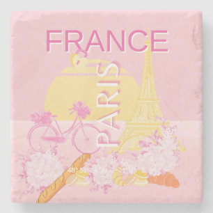 Posavasos De Piedra París, Francia, Viajes, Preppy, Rosa