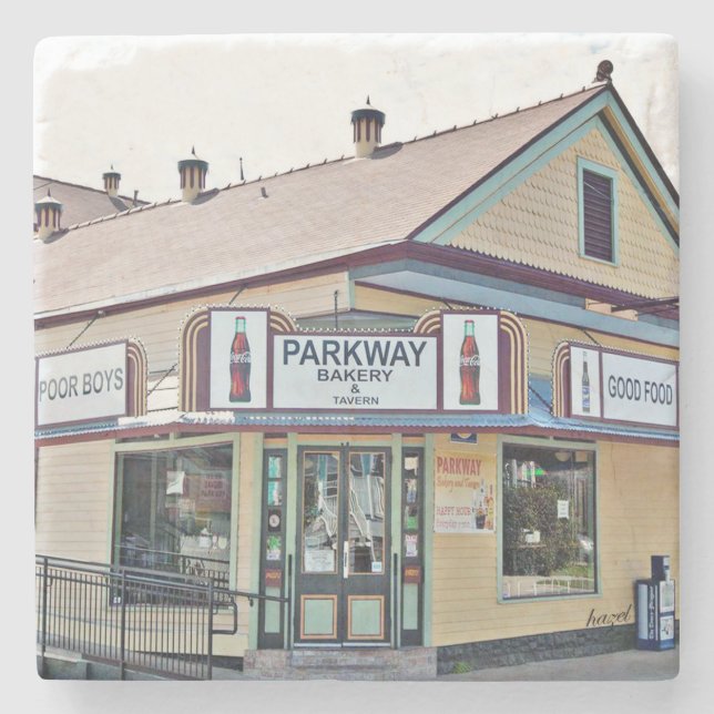 Posavasos De Piedra Parkway, Parkway Po-Boys, Nueva Orleans (Anverso)