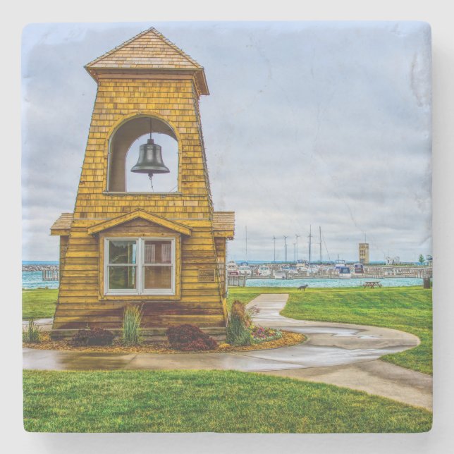 Posavasos De Piedra Parque del Patrimonio Conquistador en la ciudad de (Anverso)