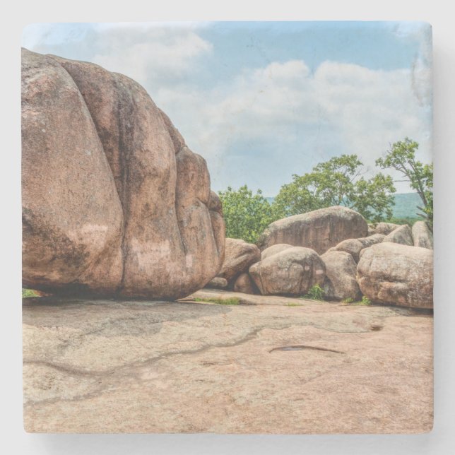 Posavasos De Piedra Parque estatal Elephant Rocks (Anverso)