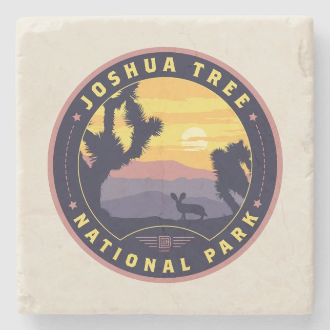 Posavasos De Piedra Parque nacional Árbol de Joshua (Anverso)