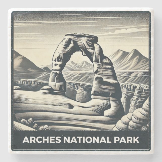 Posavasos De Piedra Parque nacional Arches (Anverso)