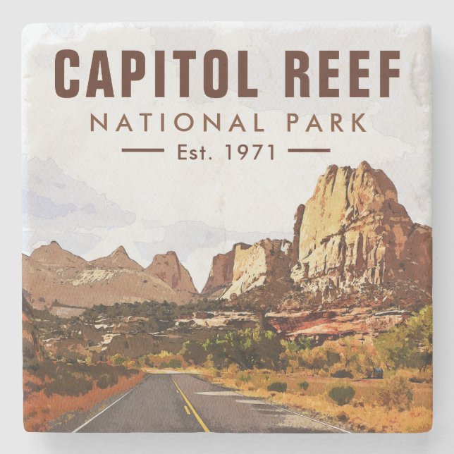 Posavasos De Piedra Parque nacional Capitol Reef (Anverso)