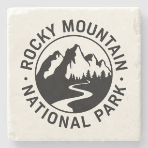 Posavasos De Piedra Parque nacional de las Montañas Rocosas Emblem