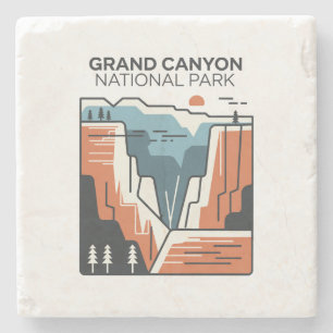 Posavasos De Piedra Parque nacional del Gran Cañón Ilustracion abstrac