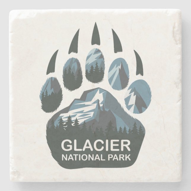 Posavasos De Piedra Parque nacional Glaciar (Anverso)