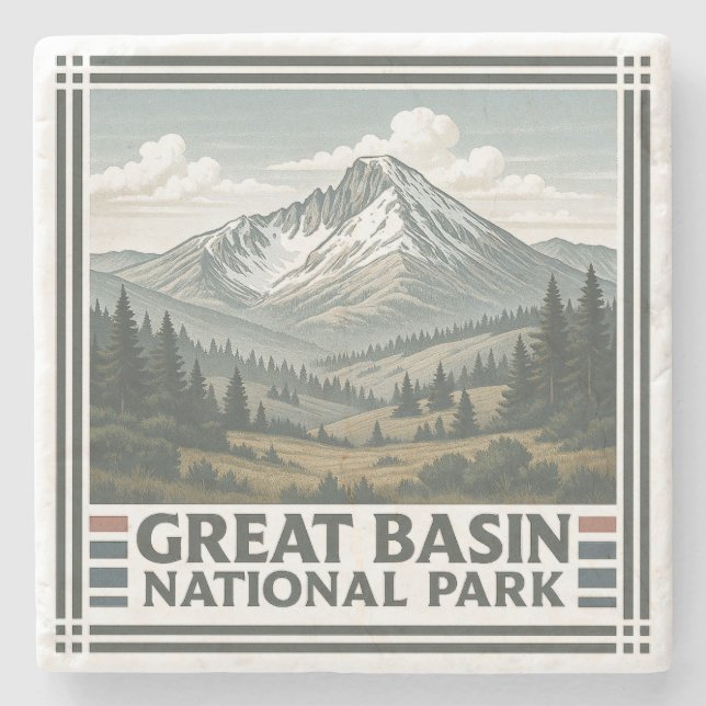 Posavasos De Piedra Parque nacional Gran Cuenca (Anverso)