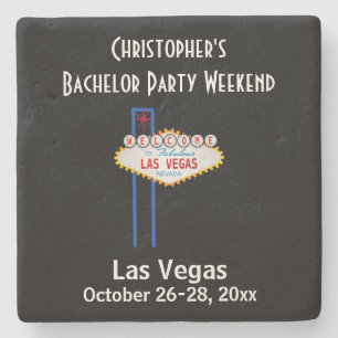 Posavasos De Piedra Partido Bacheler de Las Vegas Chicos Viaje de Fin 