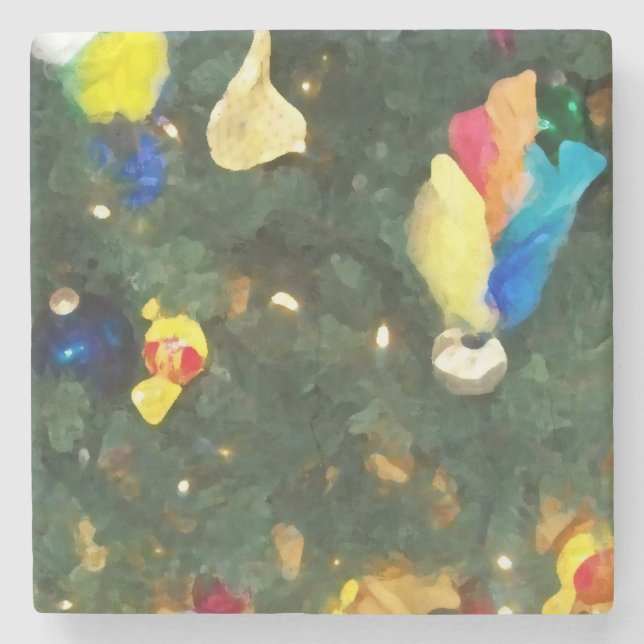 Posavasos De Piedra Party _Merry christmas _coaster (Anverso)