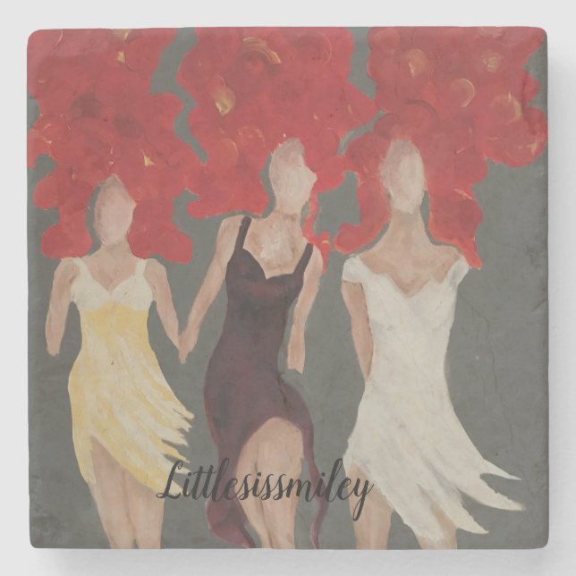 Posavasos De Piedra Pascua con una bengala (Anverso)