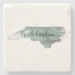 Posavasos De Piedra Pascua de Ilustracion estatal de Carolina del Nort