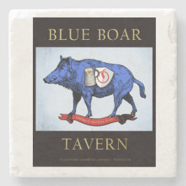 Posavasos De Piedra Pascua de mármol de Blue Boar