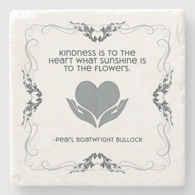 Posavasos De Piedra Pascua de piedra bondadosa en azul (Anverso)