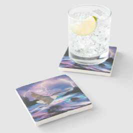 Posavasos De Piedra Pascua de piedra de águila calva