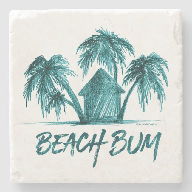 Posavasos De Piedra Pascua de piedra de Bum Beach (Anverso)