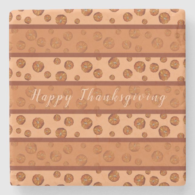 Posavasos De Piedra Pascua de piedra de calabaza (Anverso)