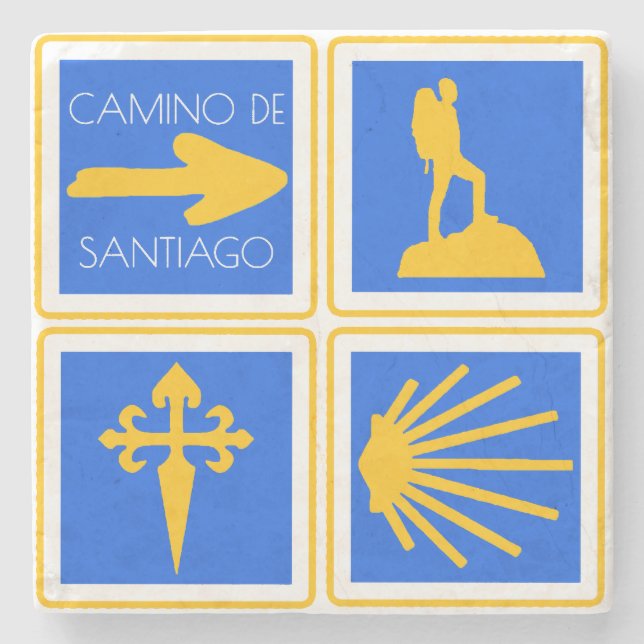 Posavasos De Piedra Pascua de piedra de Camino de Santiago (Anverso)