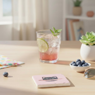 Posavasos De Piedra Pascua de piedra de gato planetario