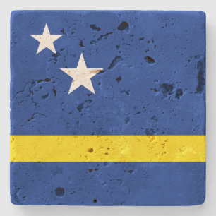 Posavasos De Piedra Pascua de piedra de la bandera de Curacao