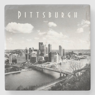 Posavasos De Piedra Pascua de piedra de la línea aérea de Pittsburgh