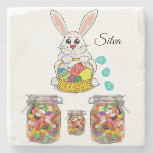 Posavasos De Piedra Pascua de piedra de mármol
