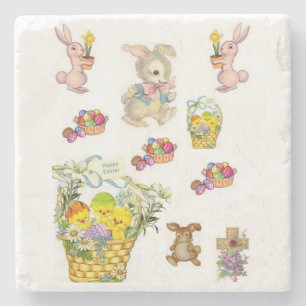 Posavasos De Piedra Pascua de piedra de mármol
