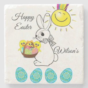 Posavasos De Piedra Pascua de piedra de mármol