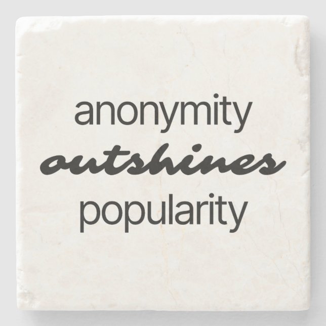 Posavasos De Piedra Pascua de piedra de mármol de anonimato (Anverso)