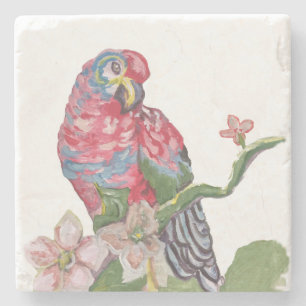 Posavasos De Piedra Pascua de piedra de mármol de color tropical de lo