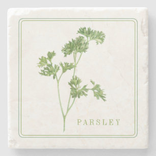 Posavasos De Piedra Pascua de piedra de mármol de PARSLEY FRESCO (+tex