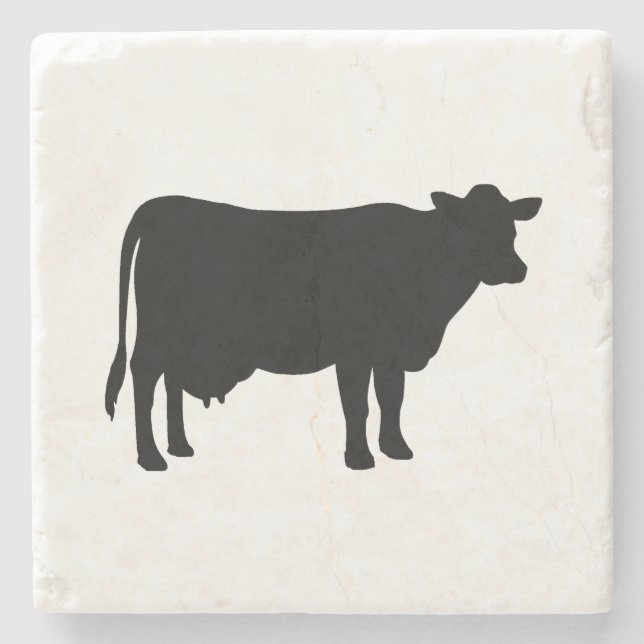 Posavasos De Piedra Pascua de piedra de mármol de vaca (Anverso)