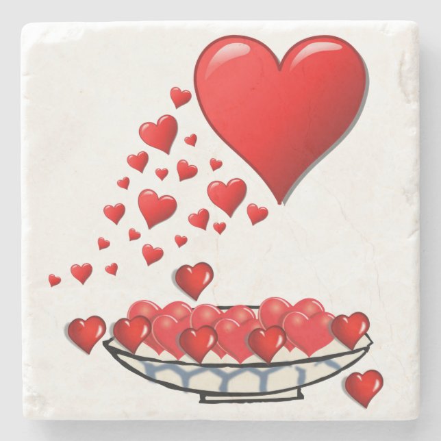 Posavasos De Piedra Pascua de piedra de mármol del día de la madre (Anverso)