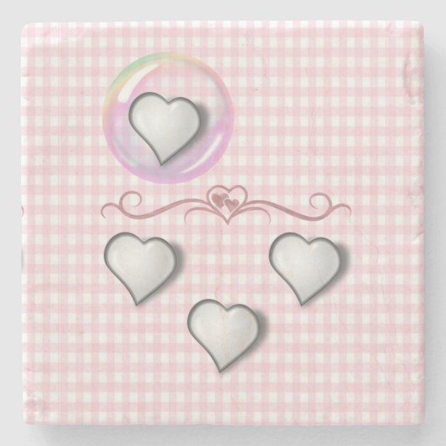 Posavasos De Piedra Pascua de piedra de mármol del día de la madre (Anverso)