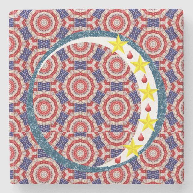 Posavasos De Piedra Pascua de piedra de mármol del día de la madre (Anverso)