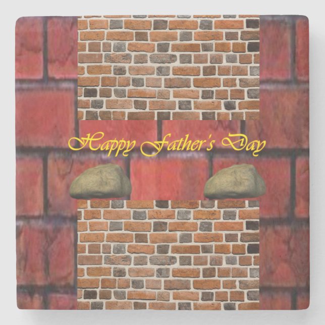 Posavasos De Piedra Pascua de piedra de mármol del día del padre (Anverso)