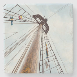 Posavasos De Piedra Pascua de piedra de mármol "Set Sail"