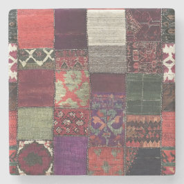 Posavasos De Piedra Pascua de piedra de patchwork bohemias