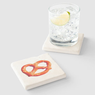 Posavasos De Piedra Pascua de piedra de Pretzel Knot