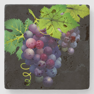 Posavasos De Piedra Pascua de piedra de uvas