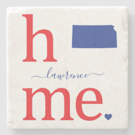 Posavasos De Piedra Pascua de piedra del estado de Kansas